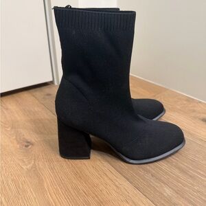 MIA Black Heeled Boots for Women
